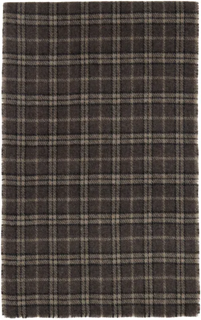 Mfpen Brown Wool Scarf In Brown