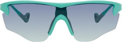 District Vision Blue Junya Racer Sunglasses In Multi