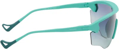 District Vision Blue Junya Racer Sunglasses In Multi