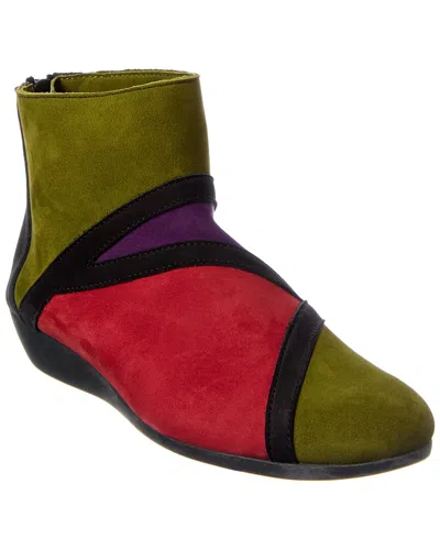 Arche Onyzem Suede Bootie In Red