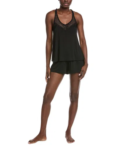 Flora Nikrooz Carla Lace Short Pajamas In Black