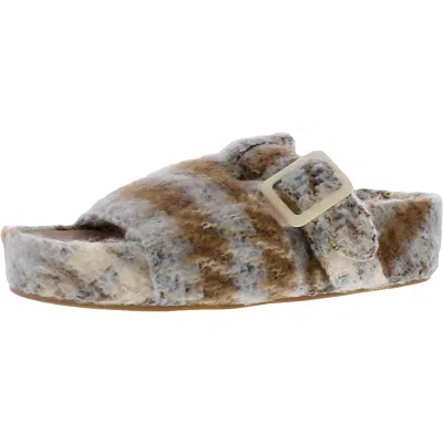 Steve Madden Rizzle Womens Open Toe Footbed Sandals In Multi