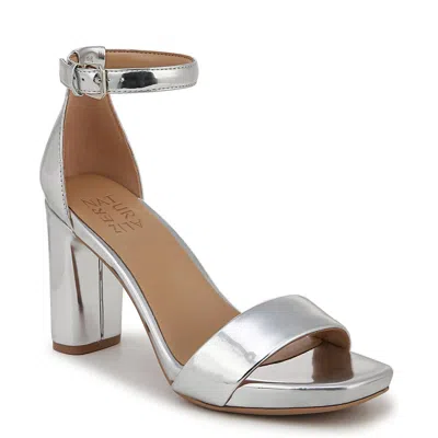 Naturalizer Joy Womens Square Toe Dress Sandals In Silver