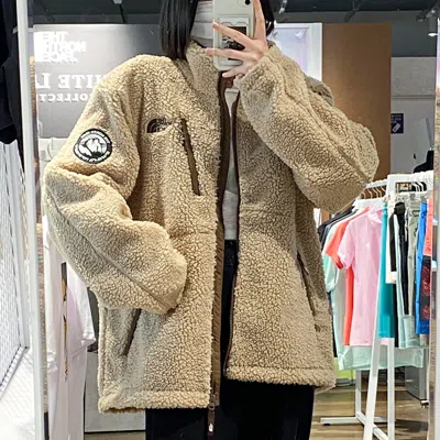 The North Face Comfy Fleece Jacket 'brown' In Neutral