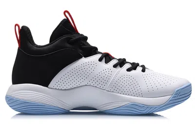 Li-ning Casual Basketball Shoes 'white Black' In Transparent