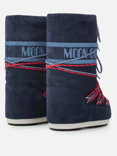 Moon Boot Icon Lace-up Boots In Blue