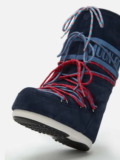 Moon Boot Icon Lace-up Boots In Blue