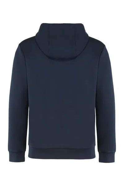 Ea7 Hooded Sweatshirt In Blue