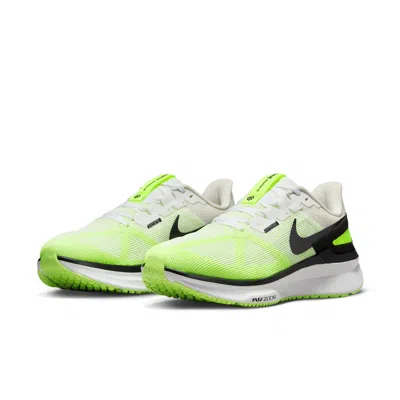 Nike Air Zoom Structure 25 Running Shoes 'white Volt' In Multi