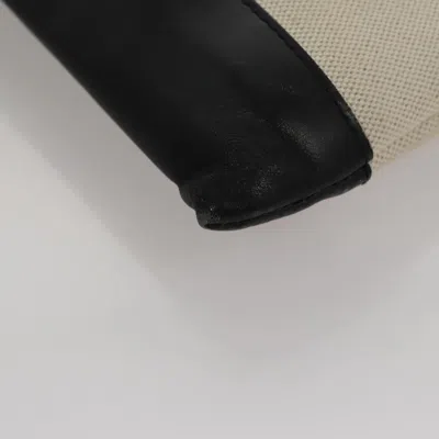 Pre-owned Balenciaga Clip Beige Canvas Clutch Bag ()