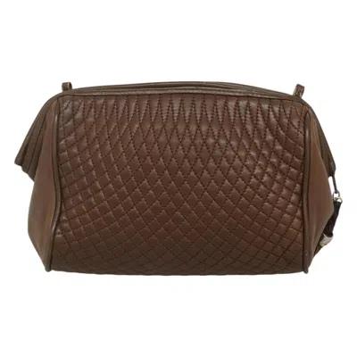 Pre-owned Bally Brown Leather Clutch Bag ()