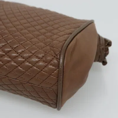 Pre-owned Bally Brown Leather Clutch Bag ()
