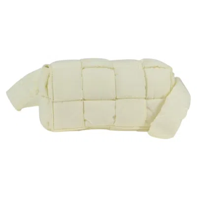 Pre-owned Bottega Veneta Cassette White Nylon Shoulder Bag ()
