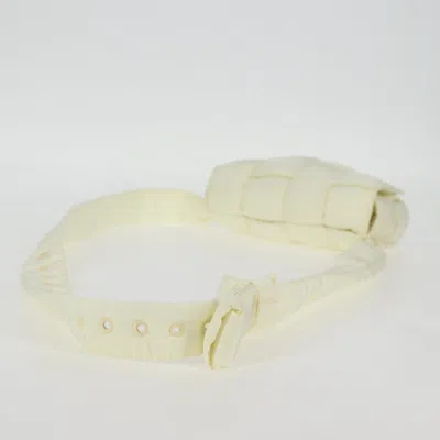 Pre-owned Bottega Veneta Cassette White Nylon Shoulder Bag ()