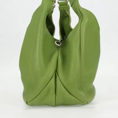 Pre-owned Bottega Veneta Green Leather Shoulder Bag ()