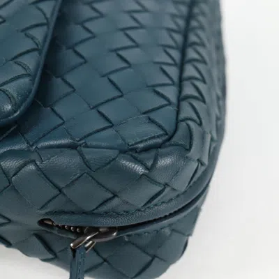 Pre-owned Bottega Veneta Olimpia Blue Leather Shoulder Bag ()