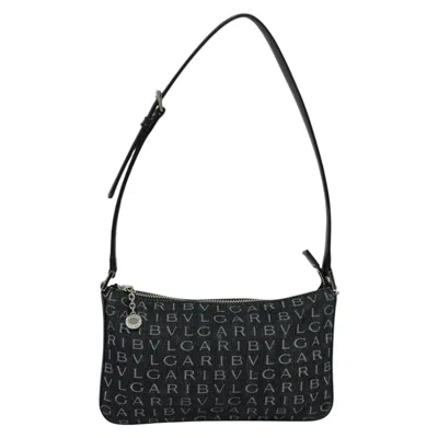 Pre-owned Bulgari Black Canvas Shoulder Bag ()