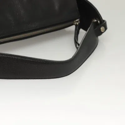 Pre-owned Bulgari Logo Mania Black Leather Shoulder Bag ()