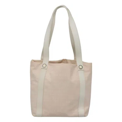 Pre-owned Bulgari Logo Mania Pink Canvas Tote Bag ()