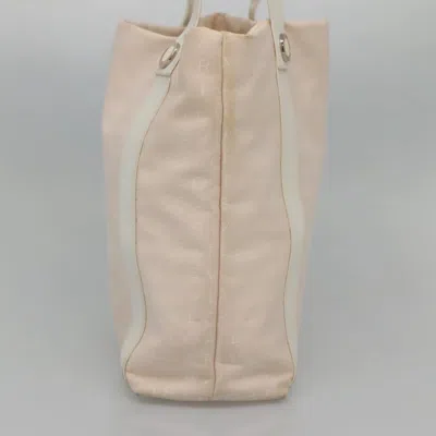 Pre-owned Bulgari Logo Mania Pink Canvas Tote Bag ()