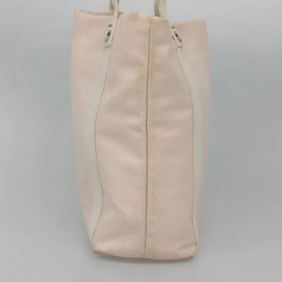 Pre-owned Bulgari Logo Mania Pink Canvas Tote Bag ()