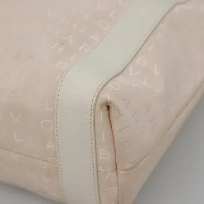 Pre-owned Bulgari Logo Mania Pink Canvas Tote Bag ()