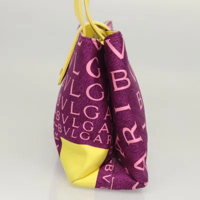 Pre-owned Bulgari Purple Nylon Shoulder Bag ()
