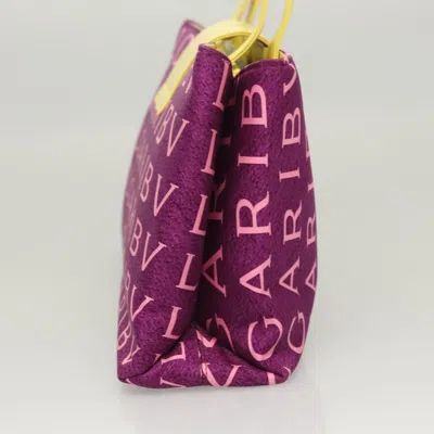 Pre-owned Bulgari Purple Nylon Shoulder Bag ()