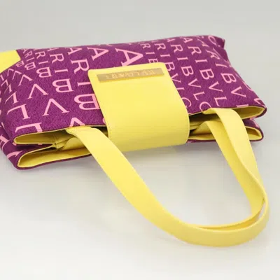 Pre-owned Bulgari Purple Nylon Shoulder Bag ()