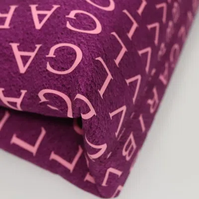 Pre-owned Bulgari Purple Nylon Shoulder Bag ()