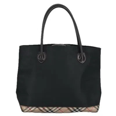 Pre-owned Burberry Blue Label Black Synthetic Tote Bag ()