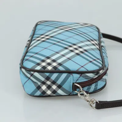 Pre-owned Burberry Blue Label Blue Canvas Clutch Bag ()