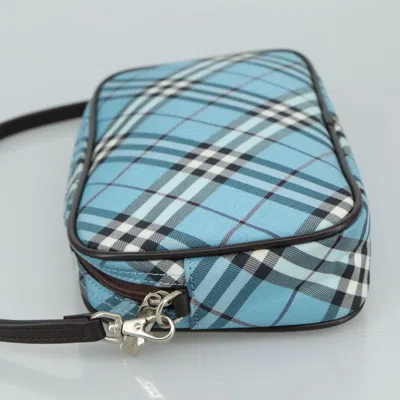 Pre-owned Burberry Blue Label Blue Canvas Clutch Bag ()