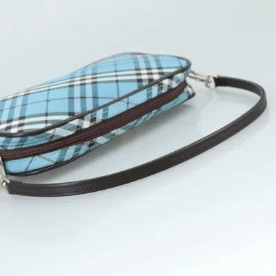 Pre-owned Burberry Blue Label Blue Canvas Clutch Bag ()