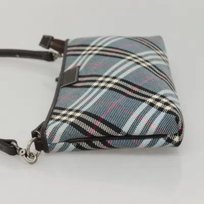 Pre-owned Burberry Blue Label Blue Canvas Shoulder Bag ()
