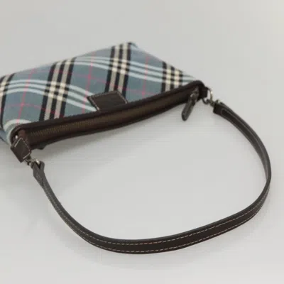Pre-owned Burberry Blue Label Blue Canvas Shoulder Bag ()