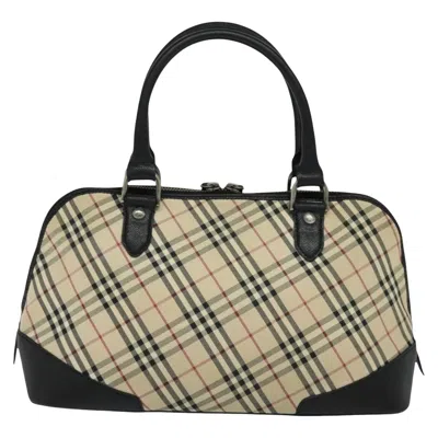Pre-owned Burberry Nova Check Beige Canvas Tote Bag ()