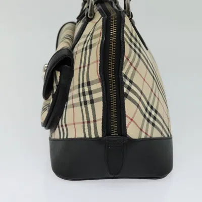 Pre-owned Burberry Nova Check Beige Canvas Tote Bag ()