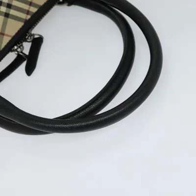 Pre-owned Burberry Nova Check Beige Canvas Tote Bag ()