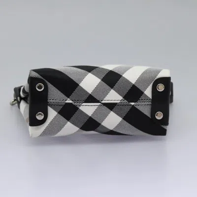 Pre-owned Burberry Nova Check Grey Canvas Clutch Bag ()