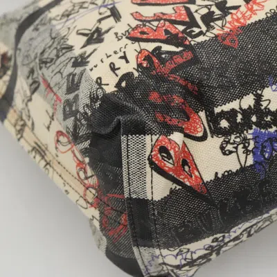 Pre-owned Burberry White Canvas Tote Bag ()