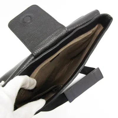 Pre-owned Cartier Black Leather Shoulder Bag ()