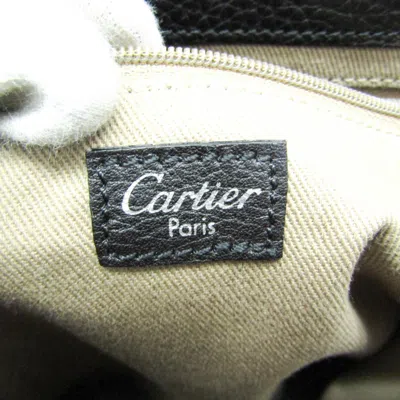 Pre-owned Cartier Black Leather Shoulder Bag ()