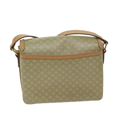 Pre-owned Celine Céline Macadam Beige Canvas Shoulder Bag ()