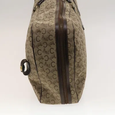 Pre-owned Celine Céline Macadam Beige Canvas Travel Bag ()