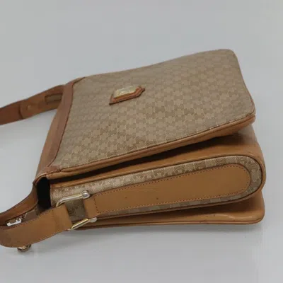Pre-owned Celine Céline Macadam Beige Canvas Shoulder Bag ()
