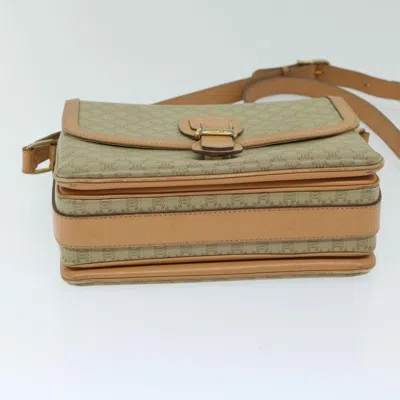 Pre-owned Celine Céline Macadam Beige Canvas Shoulder Bag ()