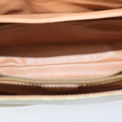 Pre-owned Celine Céline Macadam Beige Canvas Shoulder Bag ()