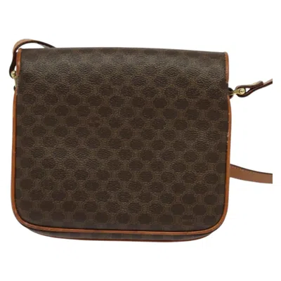 Pre-owned Celine Céline Macadam Brown Canvas Shoulder Bag ()