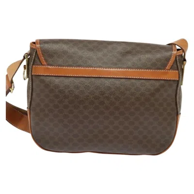 Pre-owned Celine Céline Macadam Brown Canvas Shoulder Bag ()